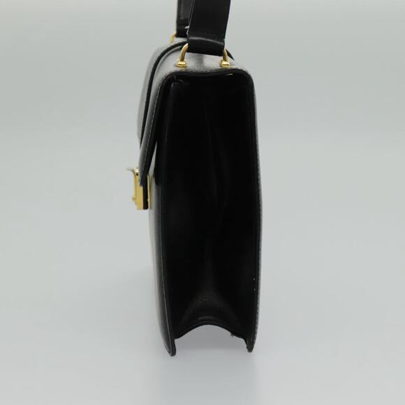 CELINE Shoulder Bag Leather Black Gold - Picture 4 of 13